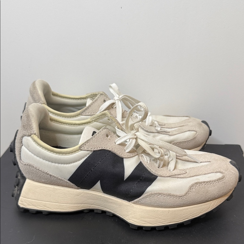 New Balance White and Black Sneakers